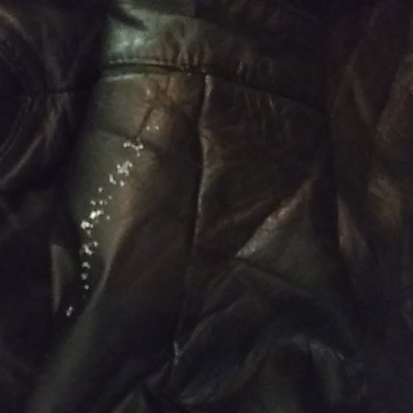 Men's goose down leather coat - Picture 7 of 14